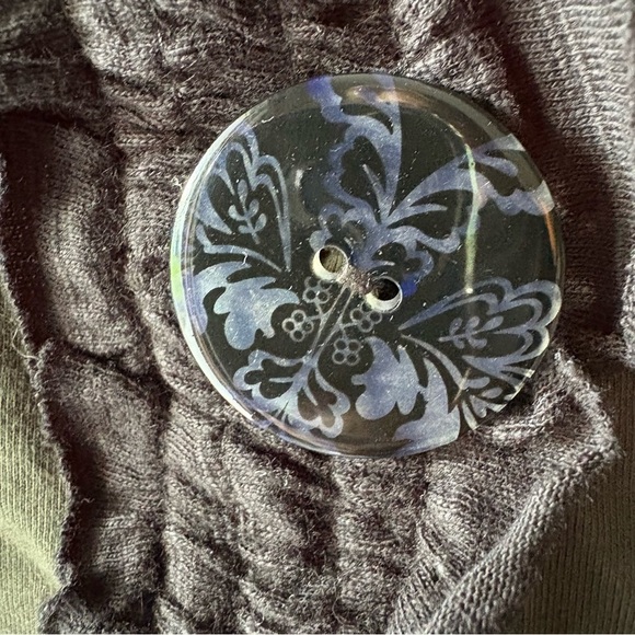 Neon Buddha Green Blazer Fitted Ruffled Trim - Picture 3 of 7